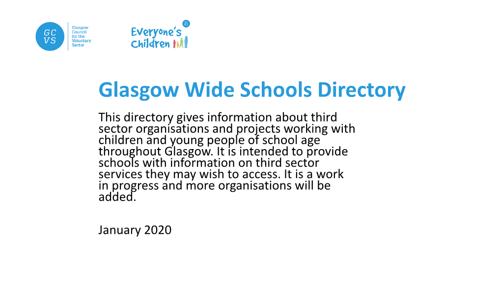 Glasgow Wide Schools Directory