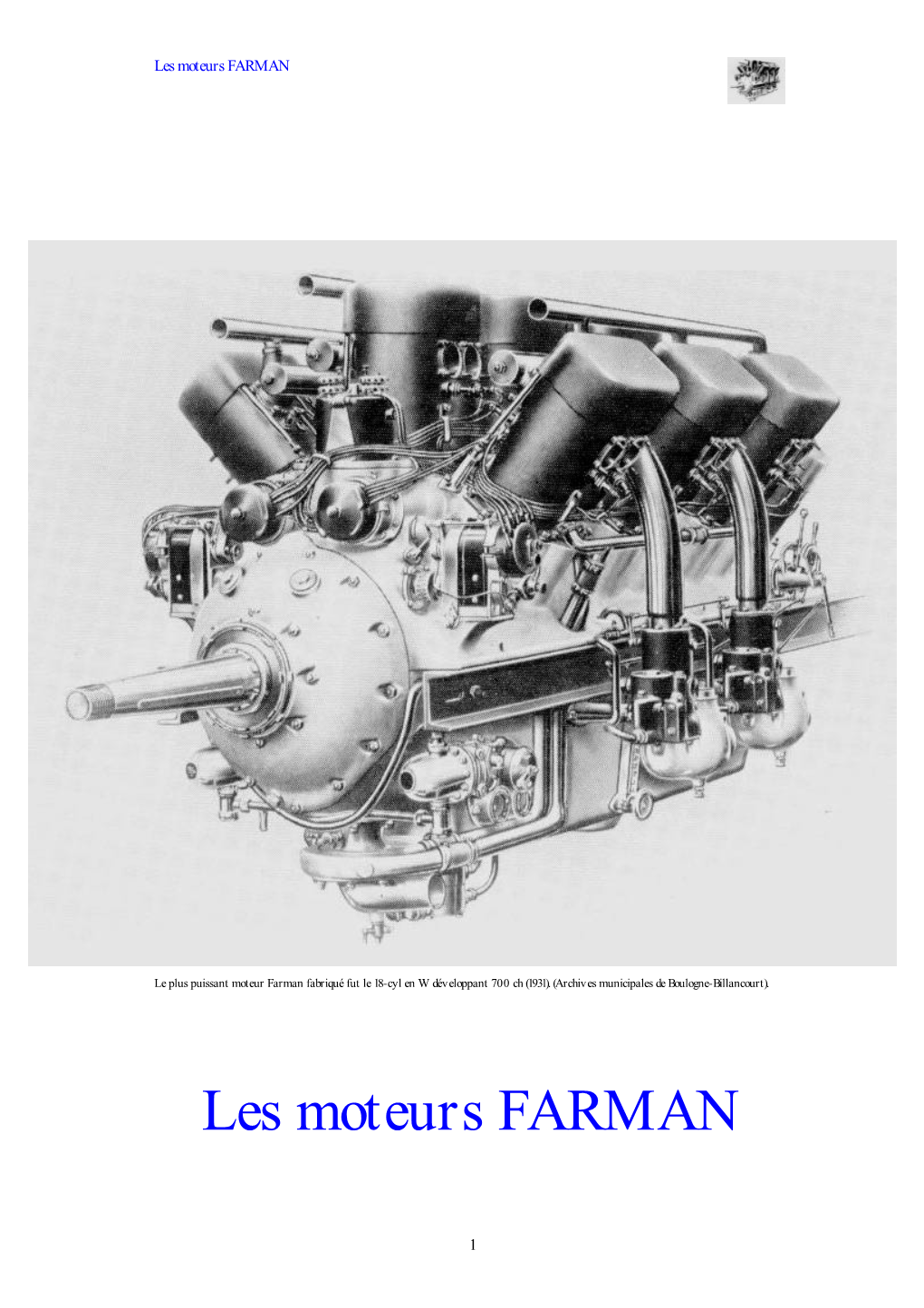 Les Moteurs FARMAN