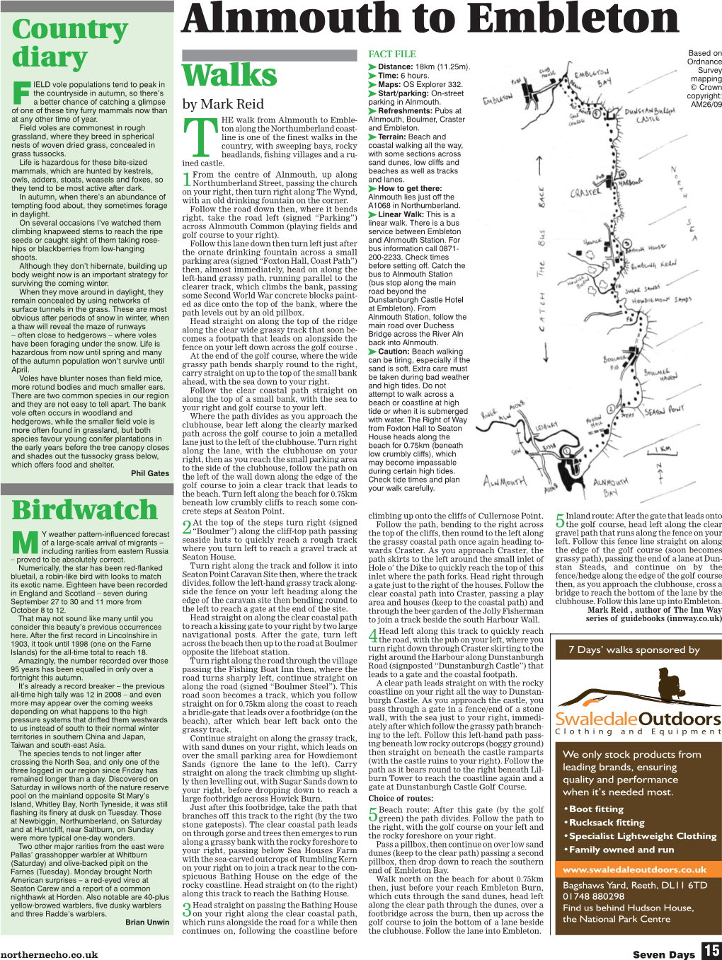 Alnmouth to Embleton