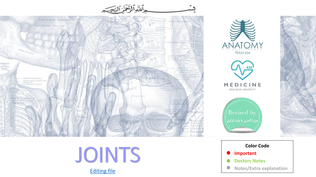 A) UNIAXIAL* SYNOVIAL JOINTS Type