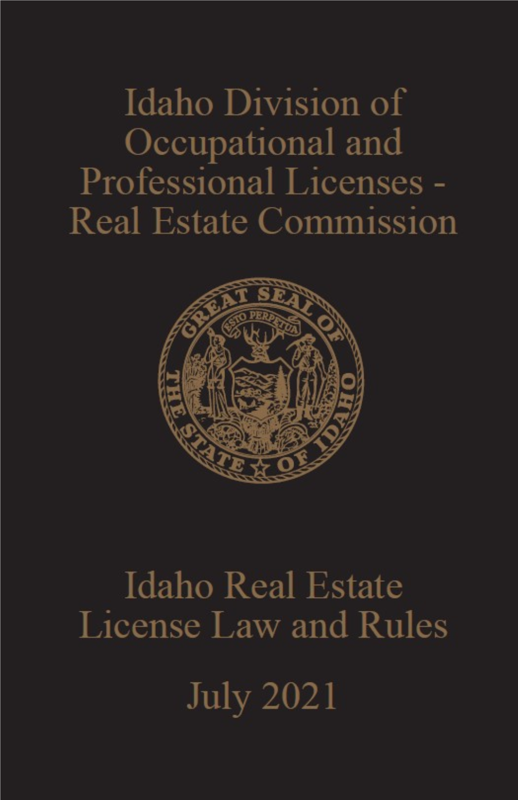 IREC Idaho Real Estate License Laws and Rules