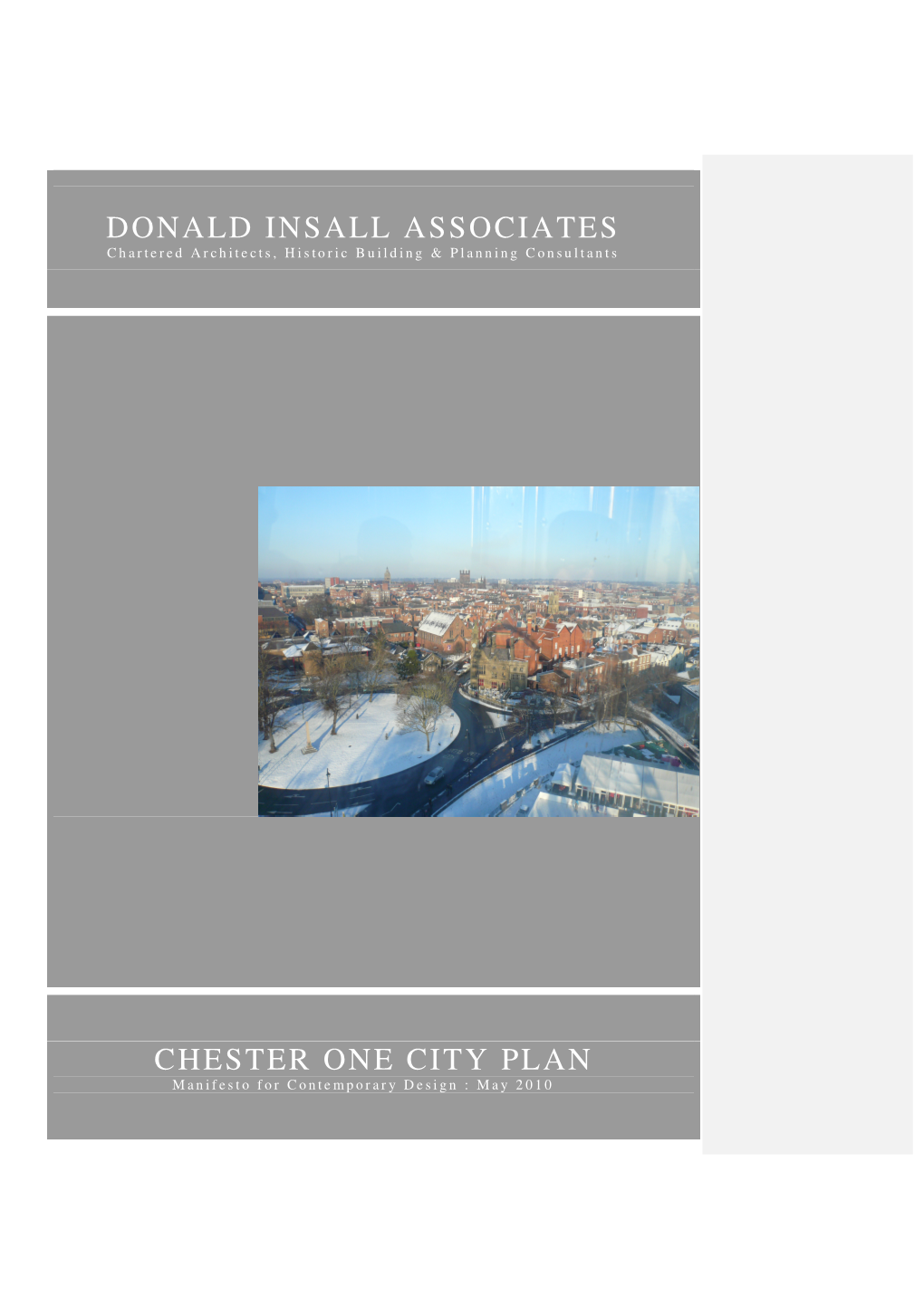 Donald Insall Associates Chester One City Plan