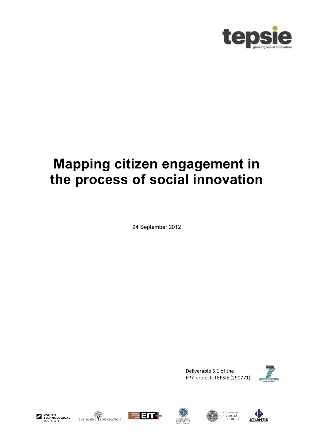 Mapping Citizen Engagement in the Process of Social Innovation