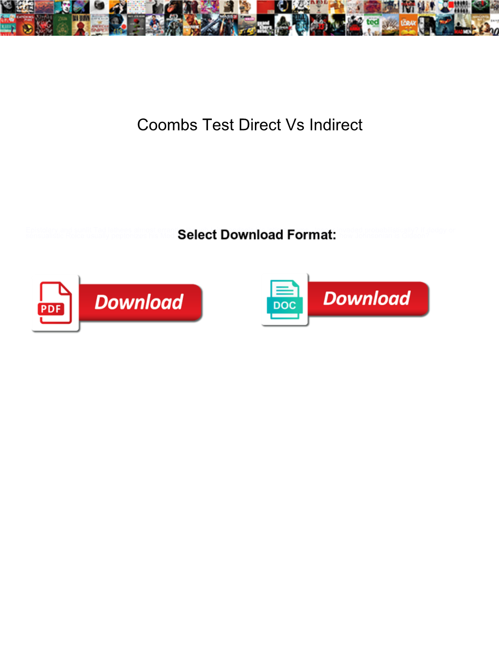 Coombs Test Direct Vs Indirect Hoodcity