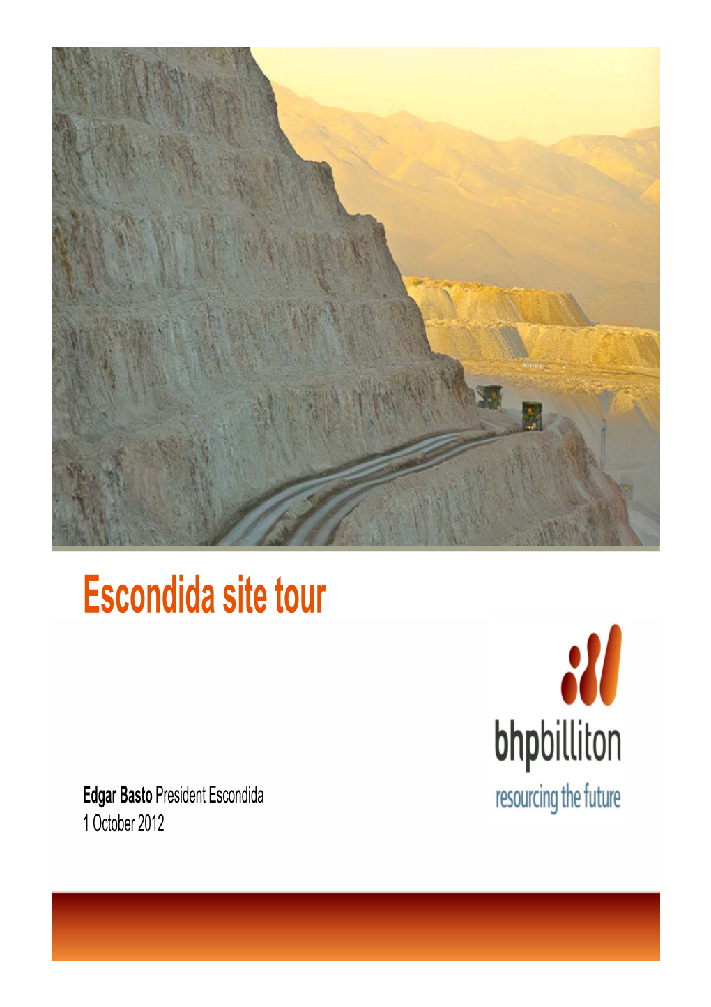 Escondida Site Tour