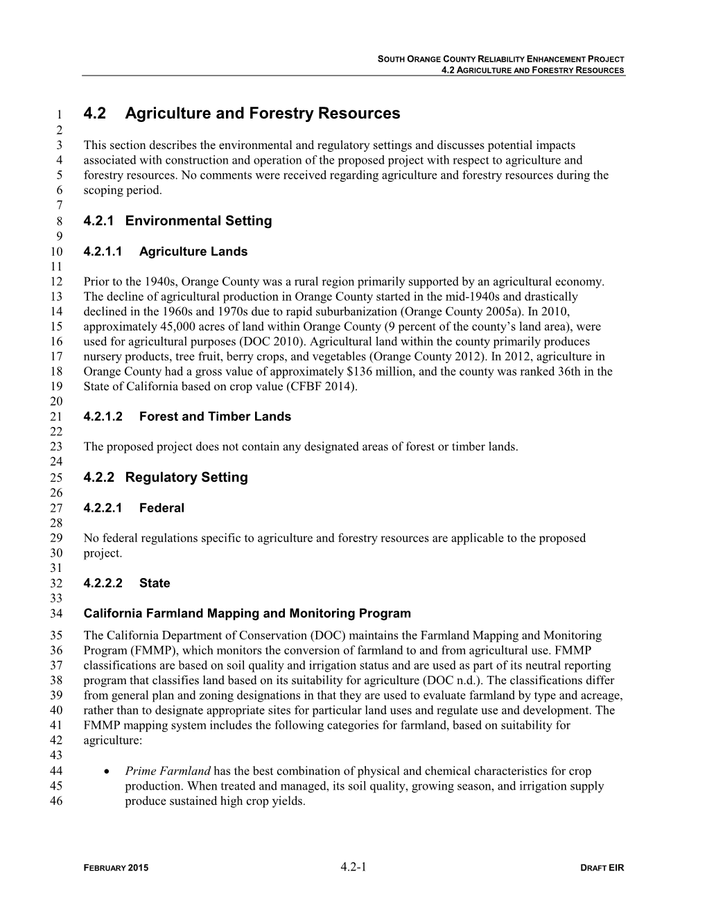 4.2 Agriculture and Forestry Resources