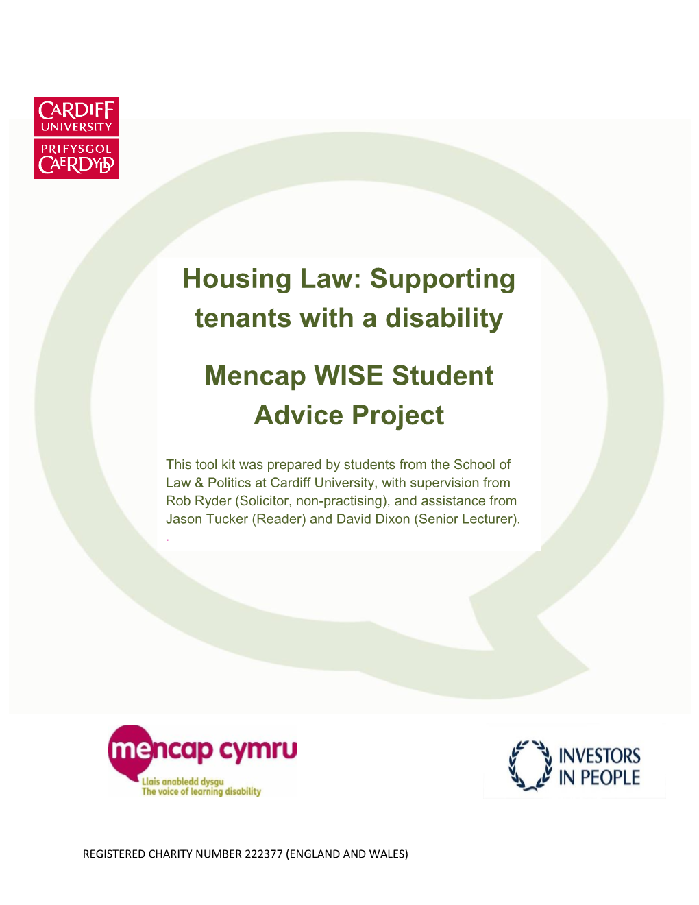 Housing Law: the Rights of Tenants with a Disability