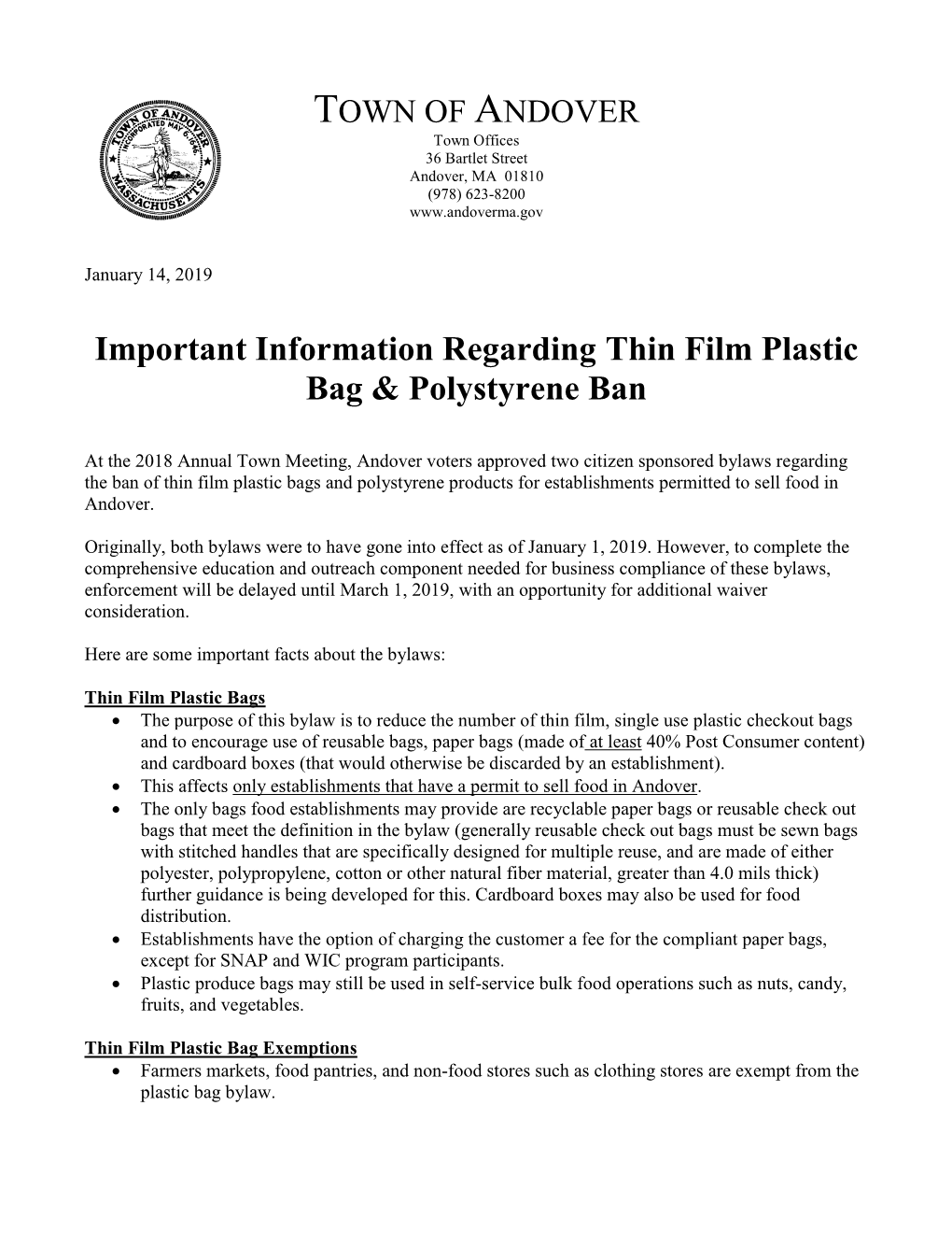 Important Information Regarding Thin Film Plastic Bag & Polystyrene