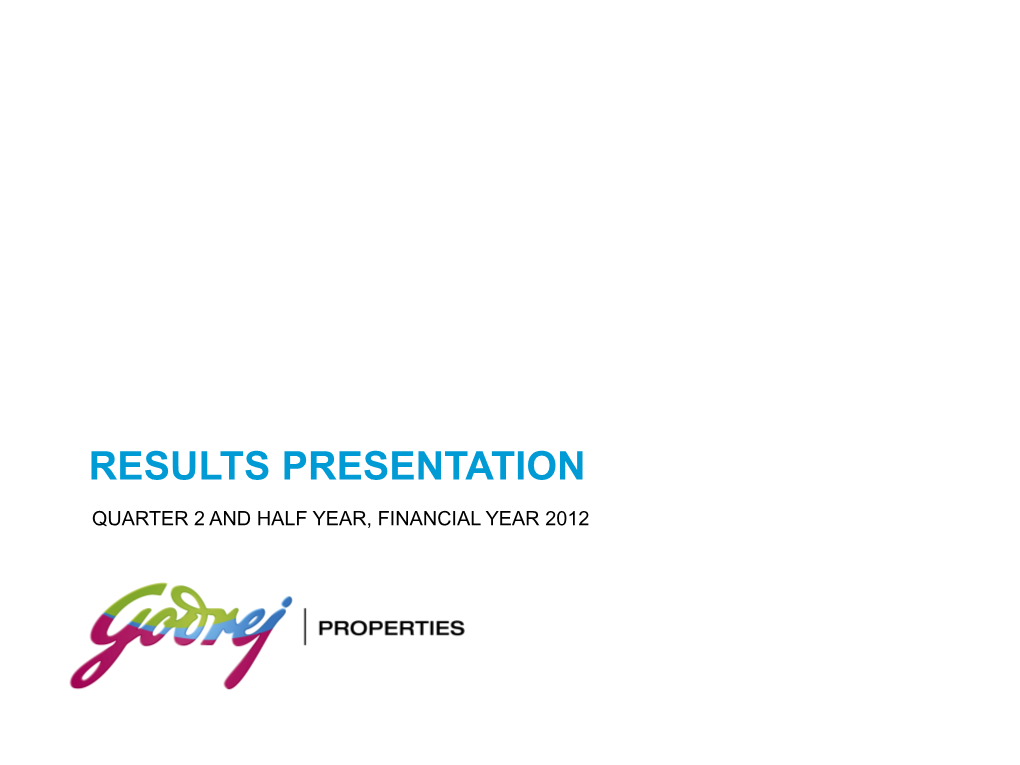 Results Presentation