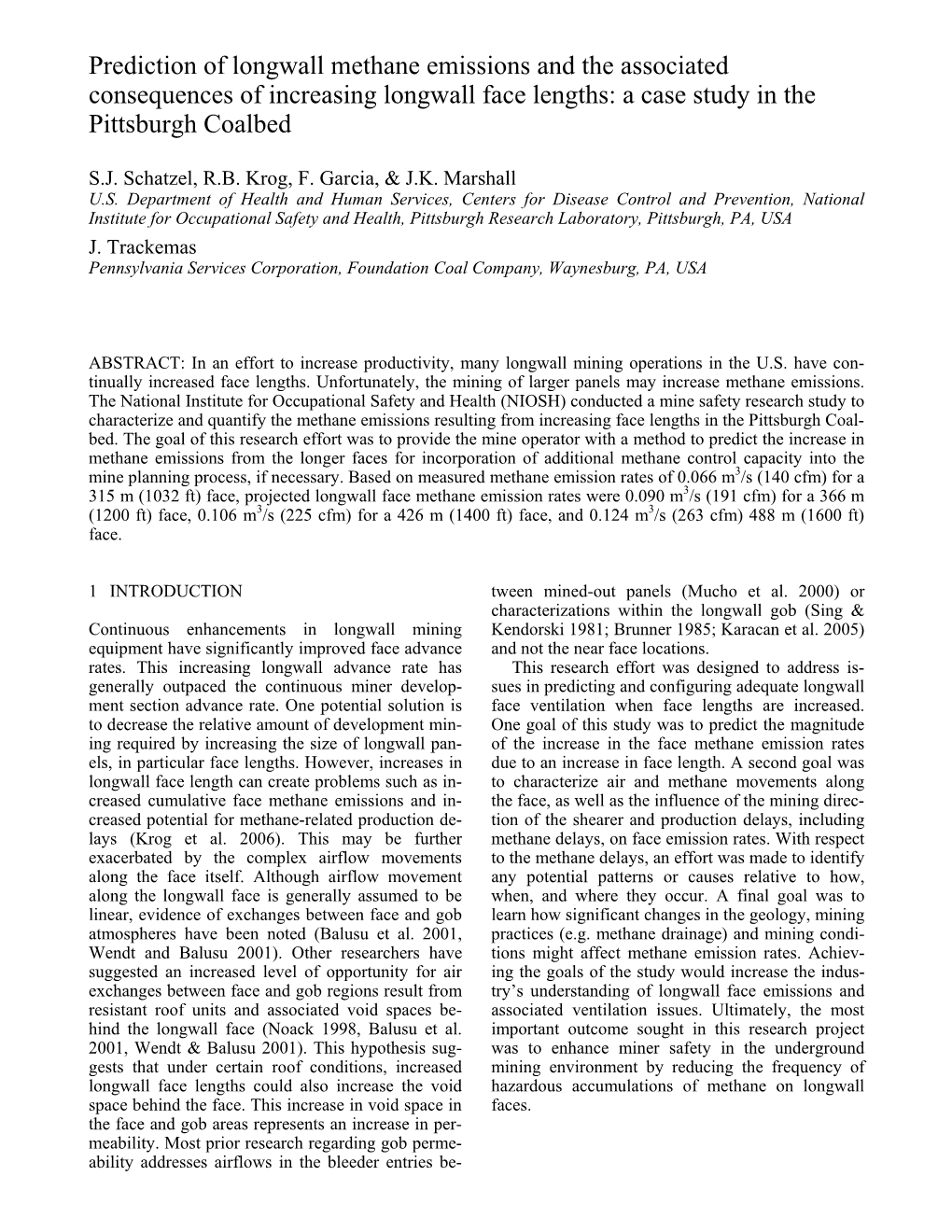 Prediction of Longwall Methane Emissions and the Associated Consequences of Increasing Longwall Face Lengths: a Case Study in the Pittsburgh Coalbed