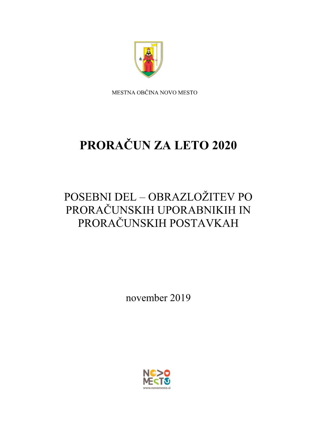 Proračun Za Leto 2020