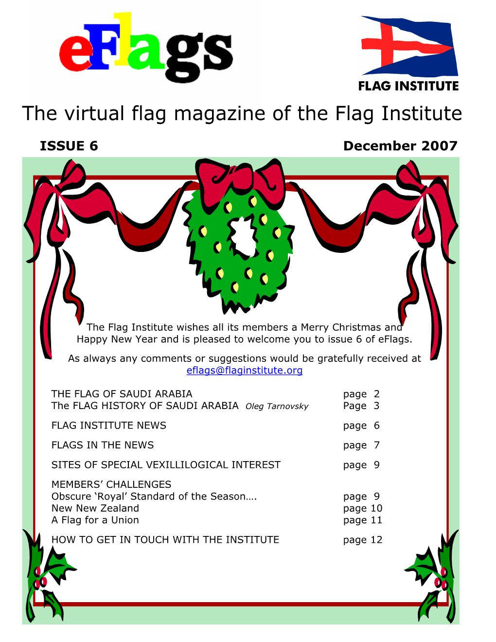 ISSUE 6 December 2007