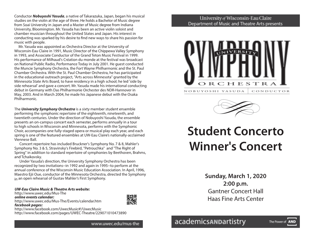 Student Concerto Winner's Concert
