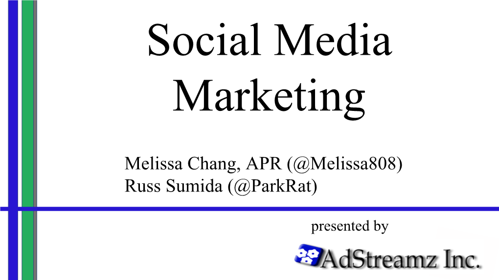 Social Media Marketing Presentation