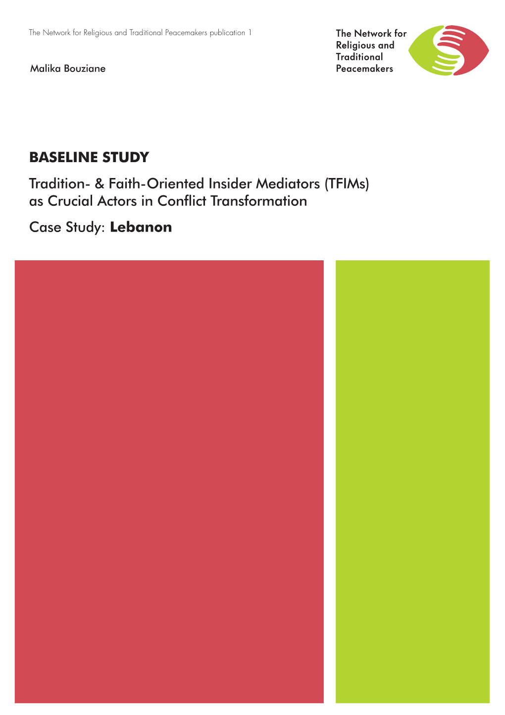 BASELINE STUDY Tradition- & Faith