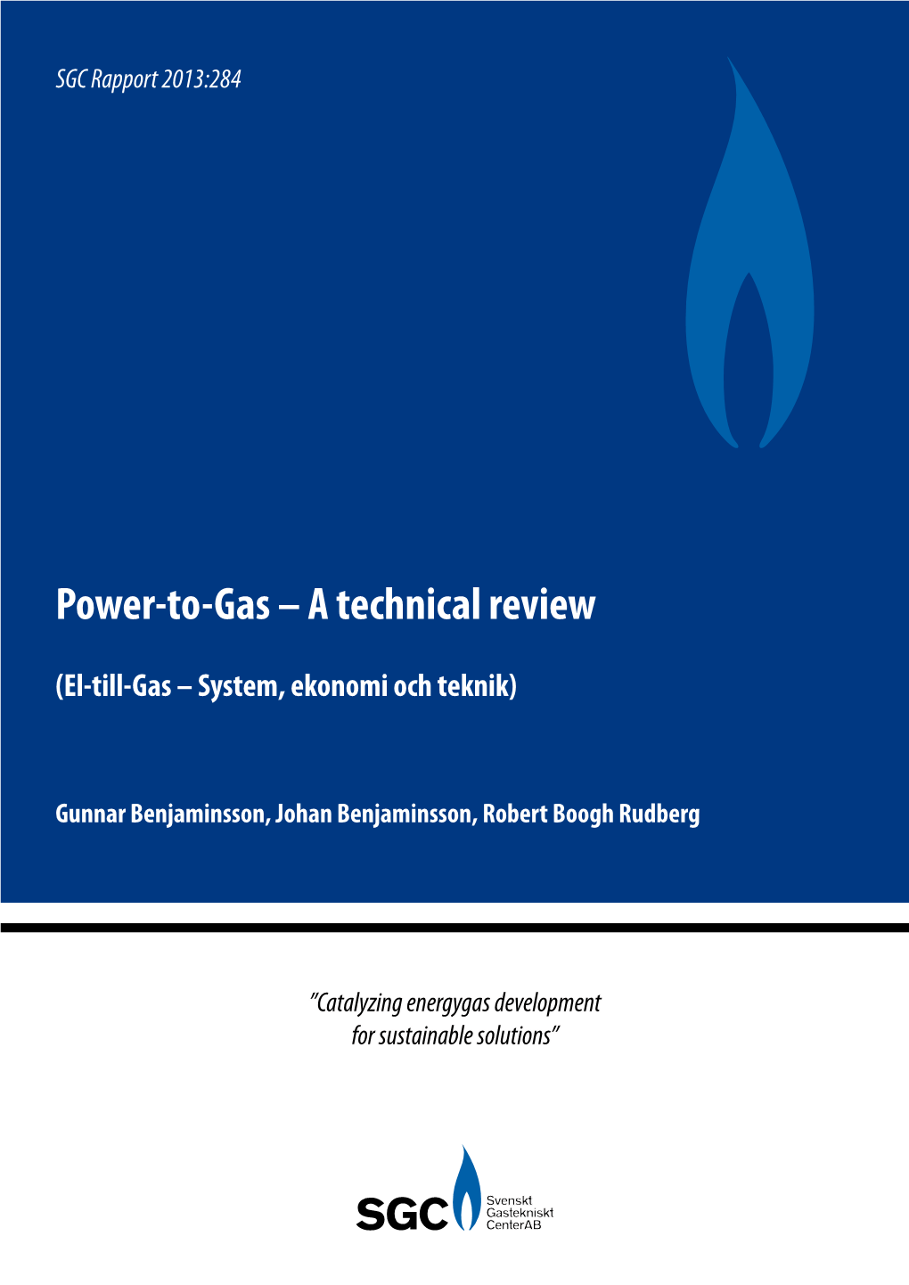 Power-To-Gas – a Technical Review