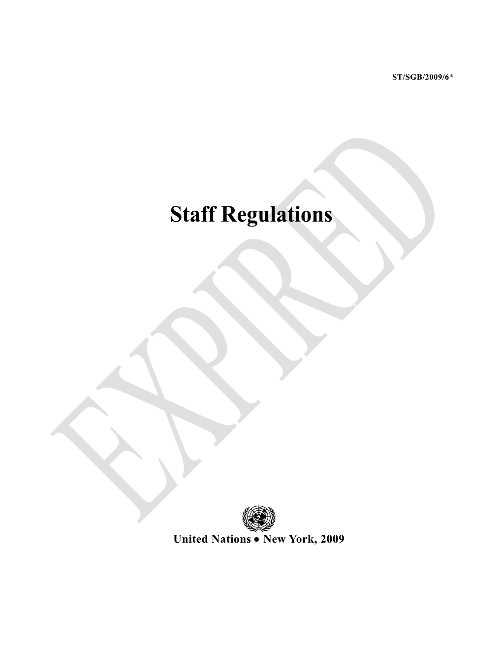 Staff Regulations