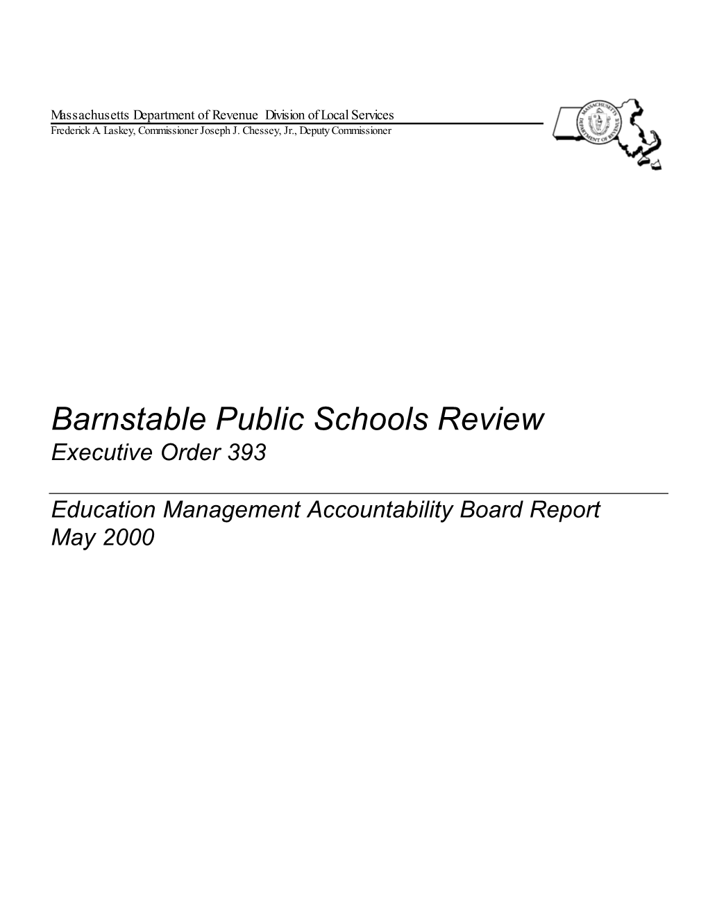 Barnstable Final Report