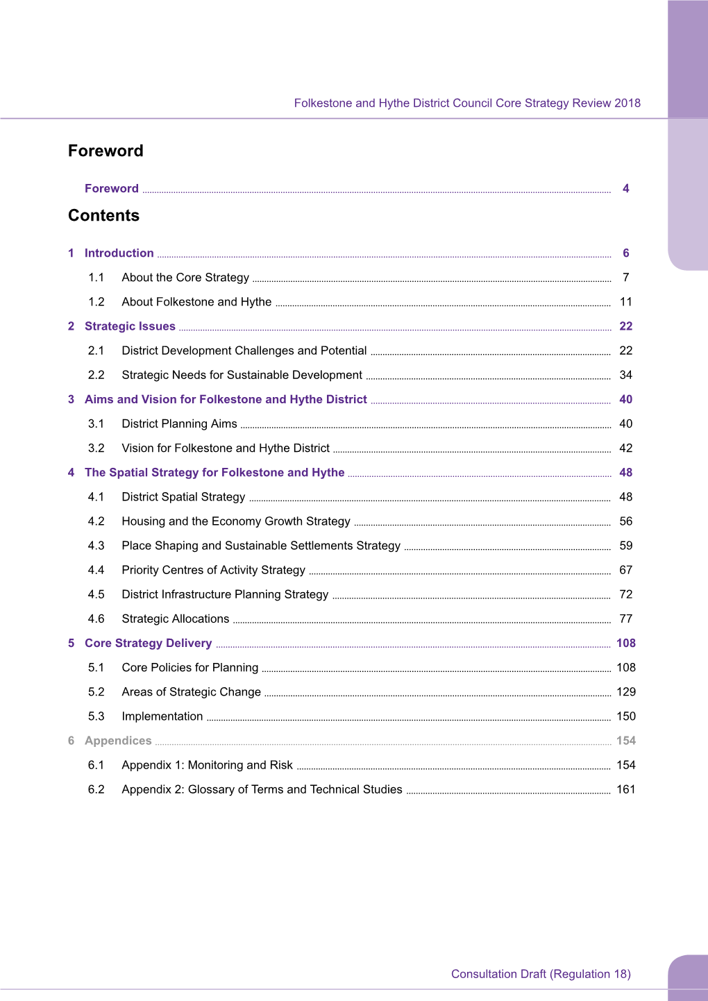 Folkestone and Hythe District Council Core Strategy Review 2018