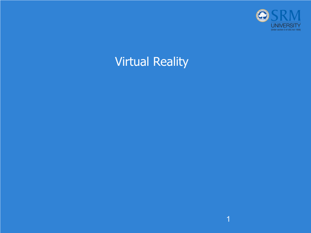 Virtual Reality