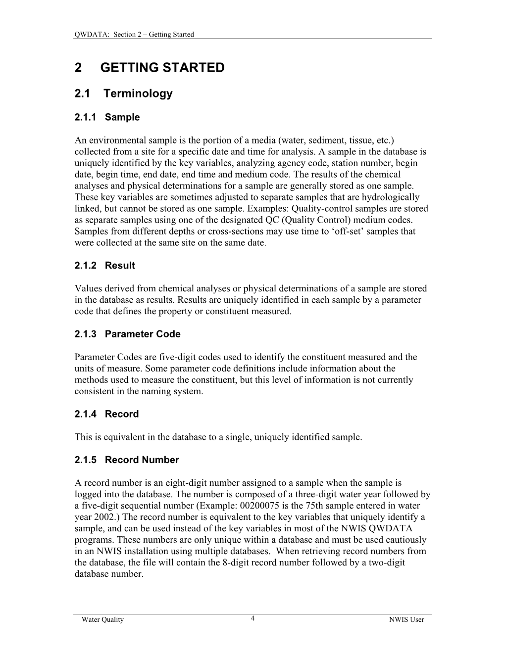 Parameter Codes Are Five-Digit Codes Used to Identify the Constituent Measured and the Units of Measure