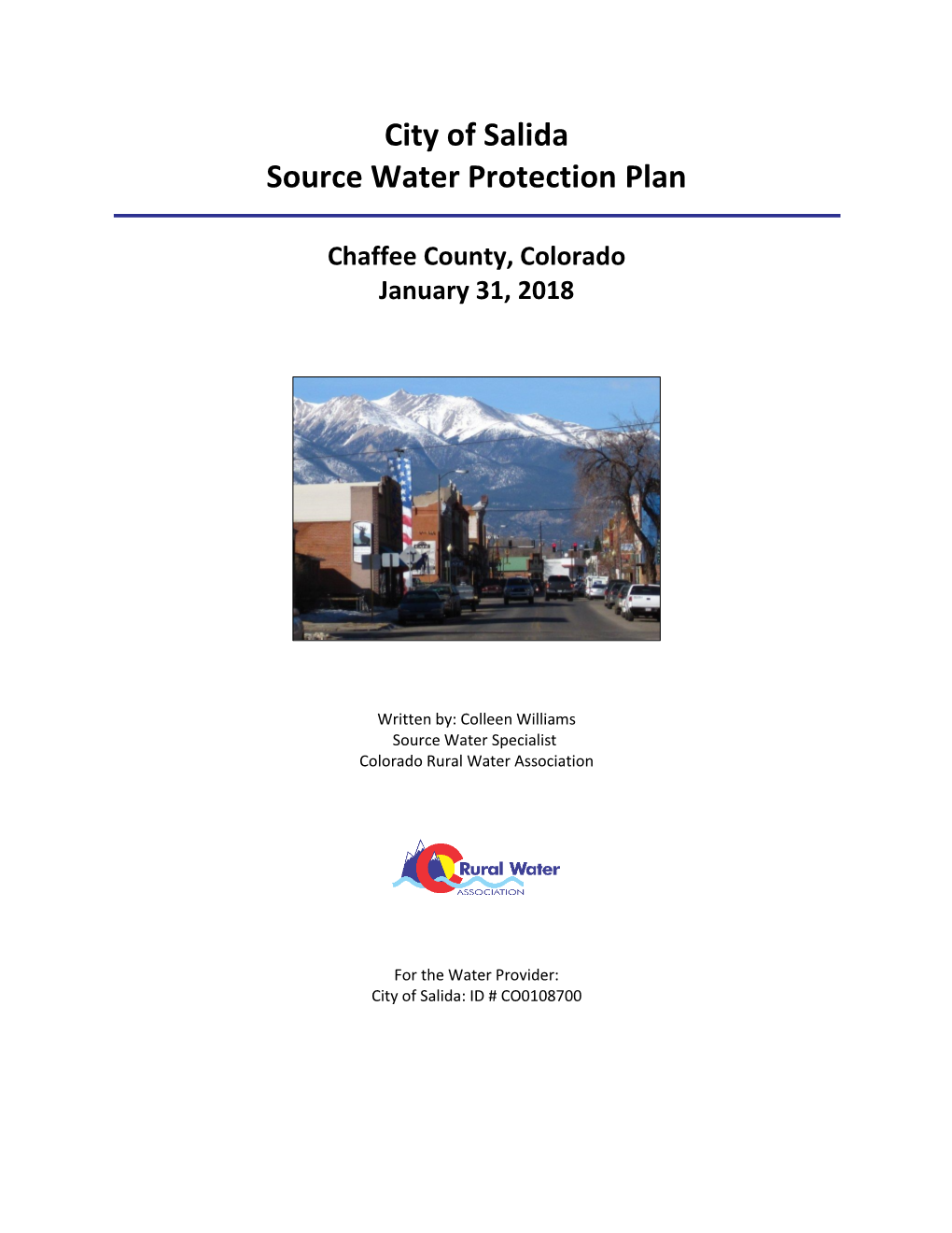City of Salida Source Water Protection Plan