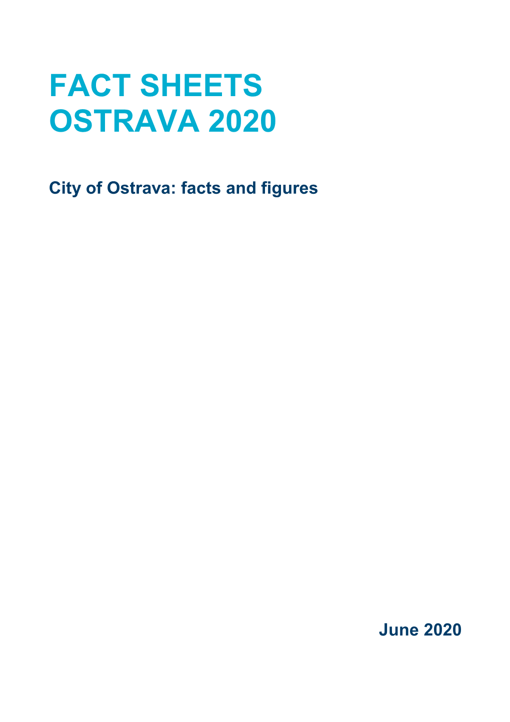 Fact Sheets Ostrava 2020
