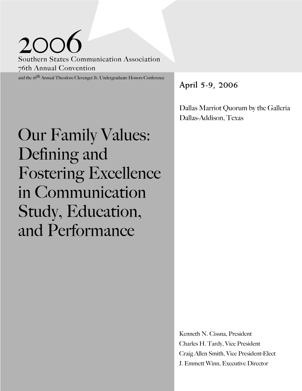 2006 Convention Program