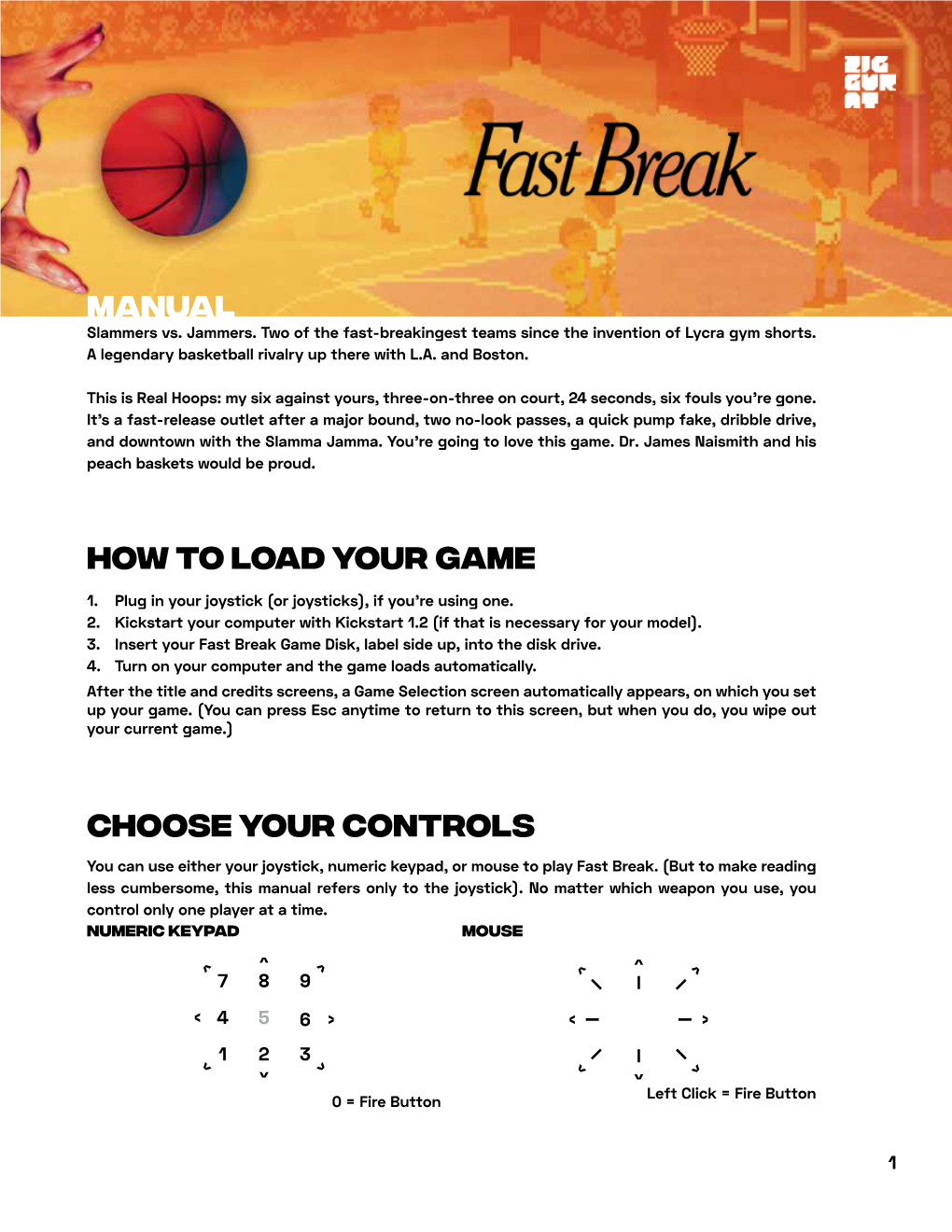 Manual How to Load Your Game Choose Your Controls