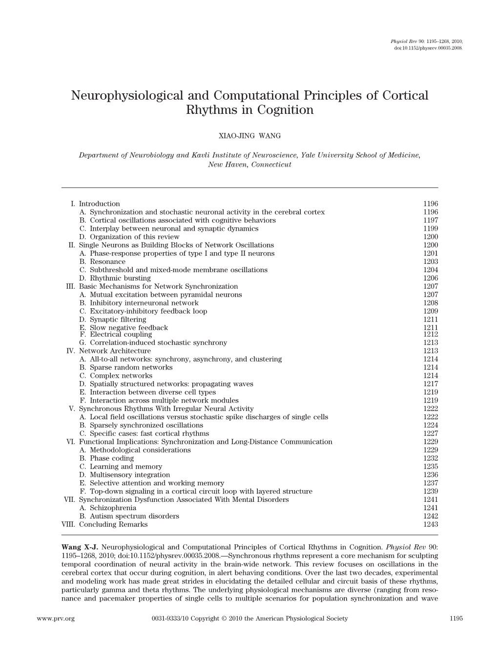 Neurophysiological and Computational Principles of Cortical Rhythms in Cognition