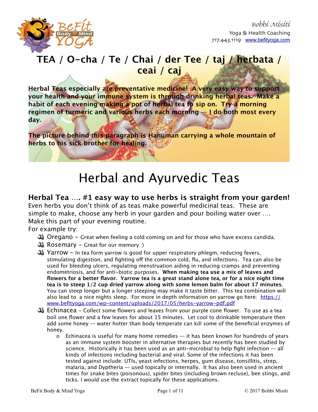 Herbal and Ayurvedic Teas