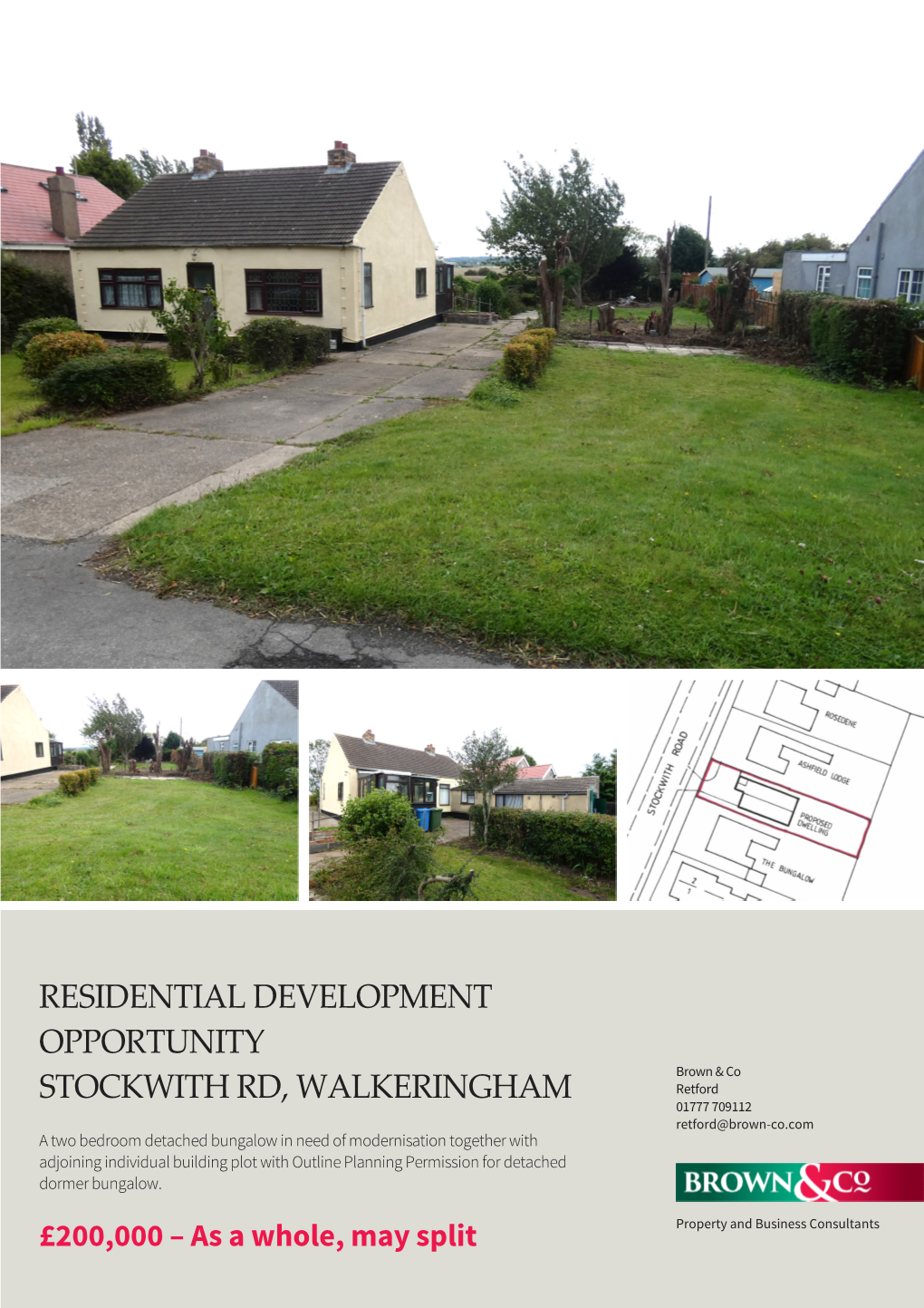 Residential Development Opportunity Stockwith Rd