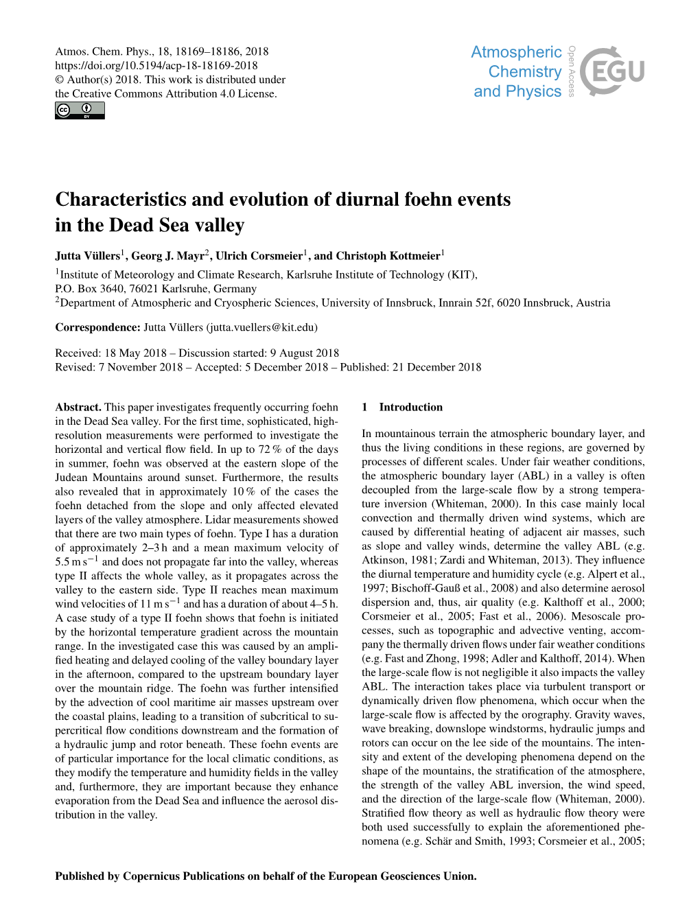 Characteristics and Evolution of Diurnal Foehn Events in the Dead Sea Valley