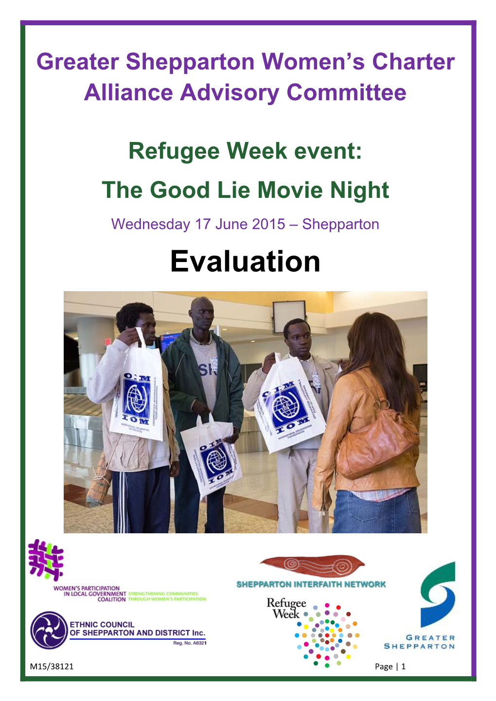 The Good Lie Refugee Week Movie Night Evaluation