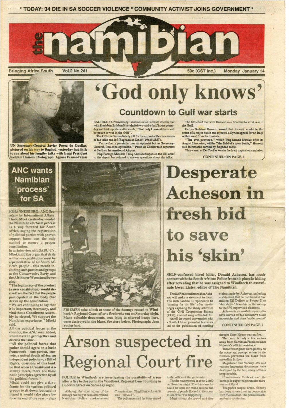 14 January 1991