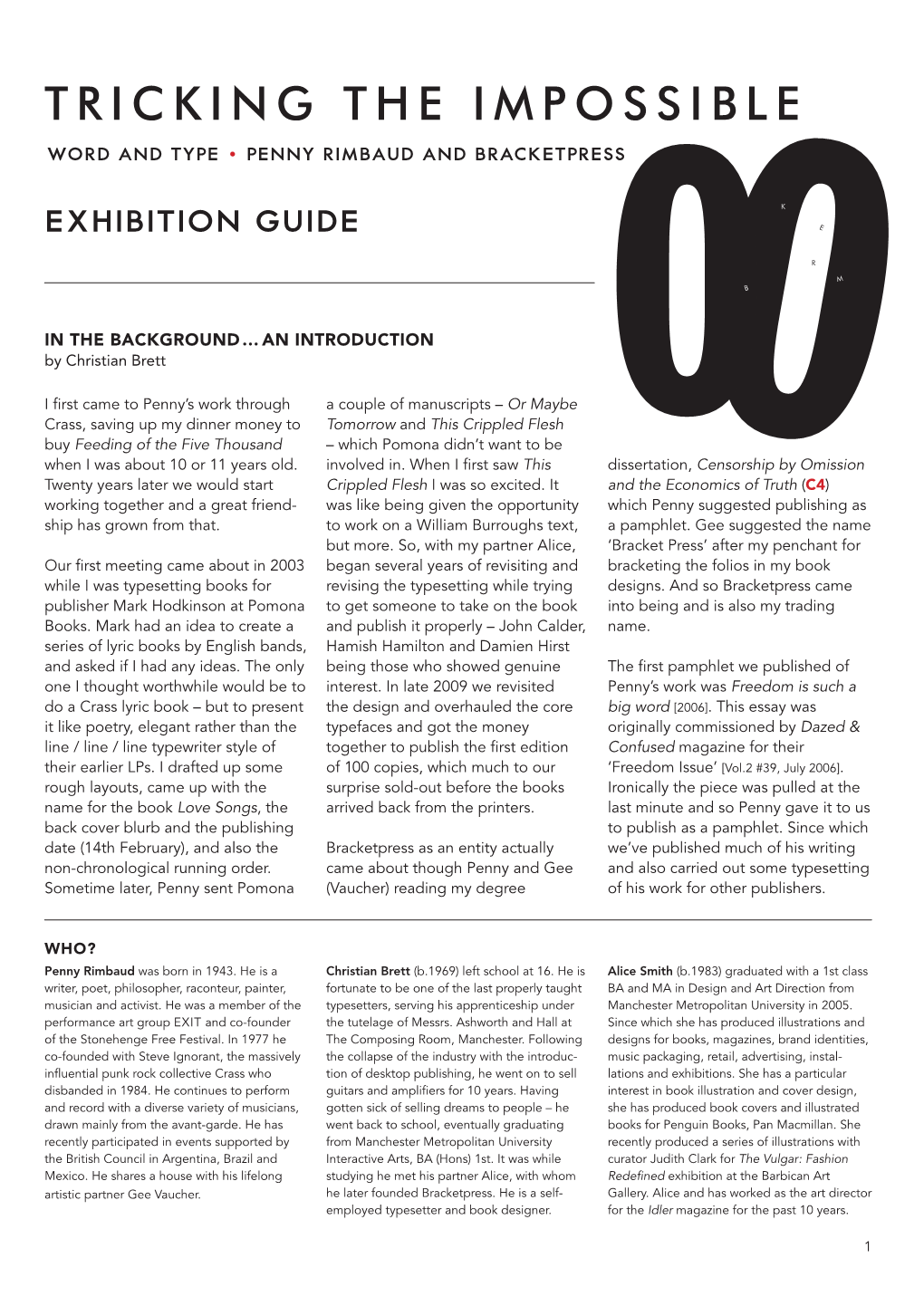 Exhibition Guide