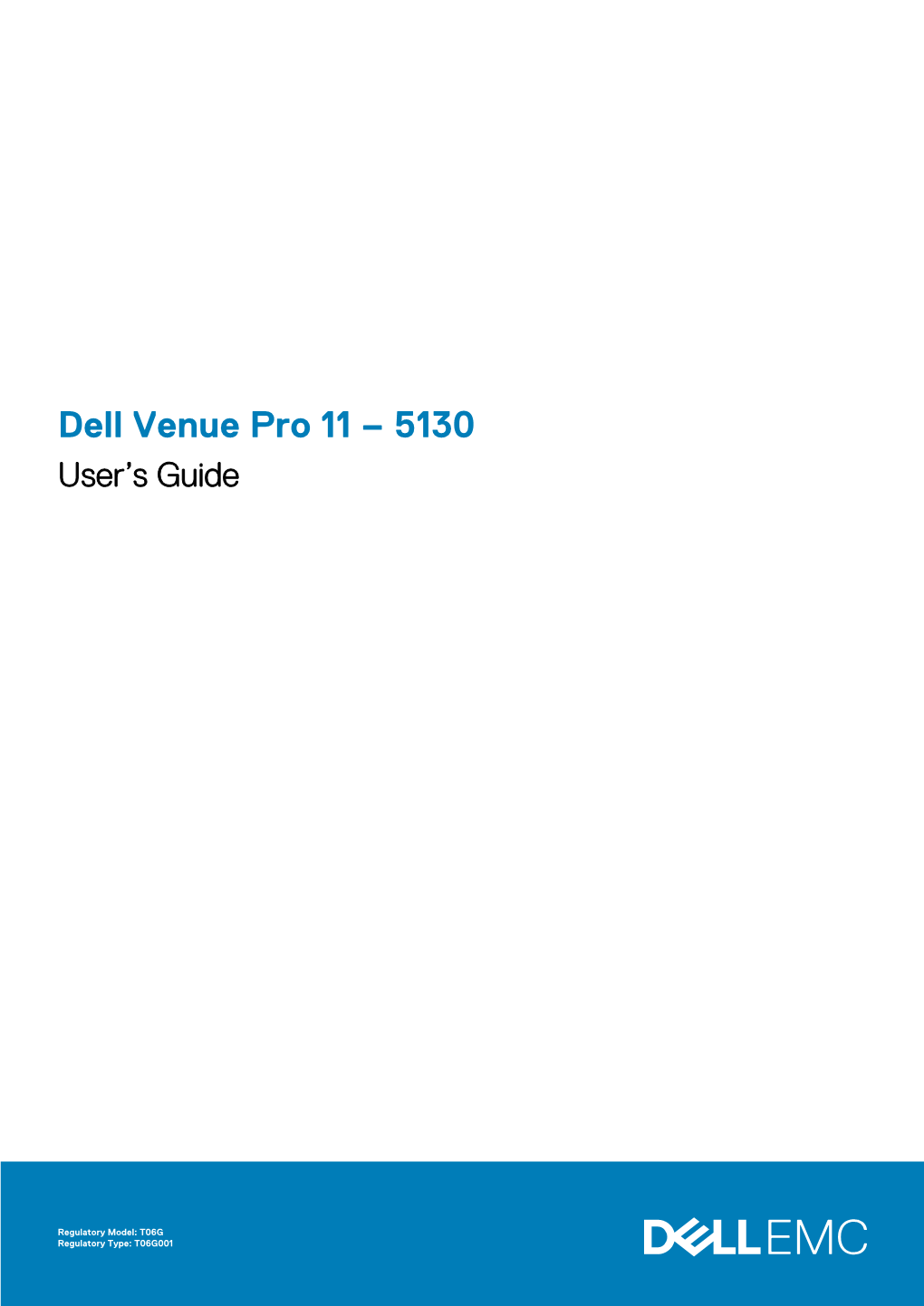 Dell Venue Pro 11 – 5130 User’S Guide