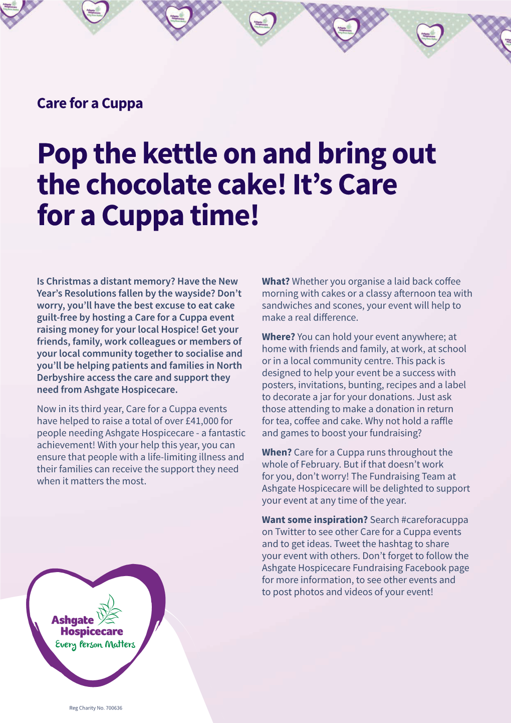 Pop the Kettle on and Bring out the Chocolate Cake! It's Care for a Cuppa Time!