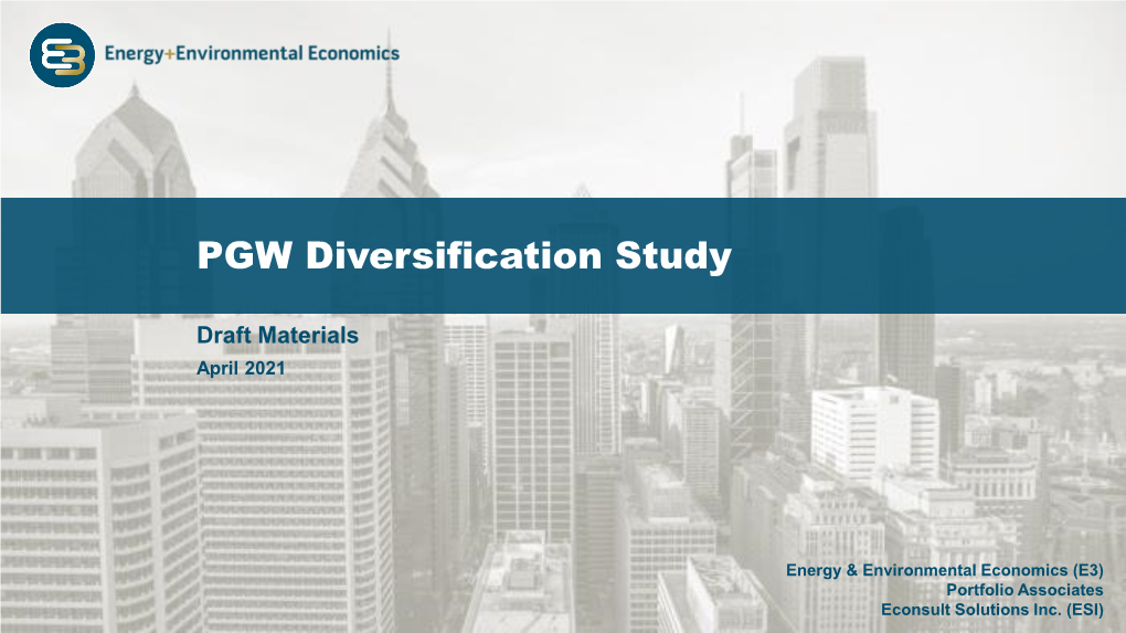 PGW Diversification Study