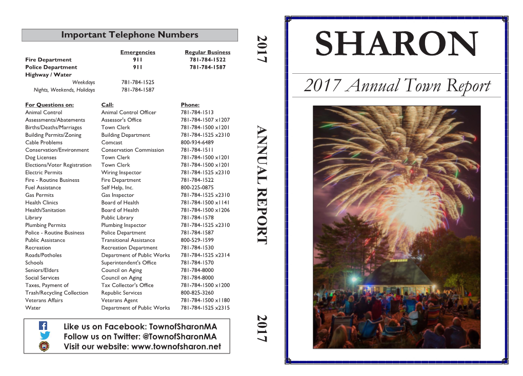 2017 Annual Town Report