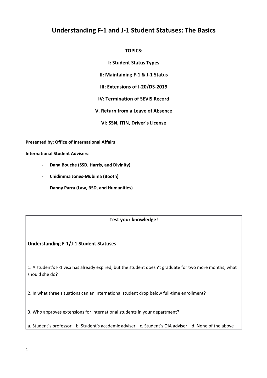 Understanding F-1 and J-1 Student Statuses: the Basics