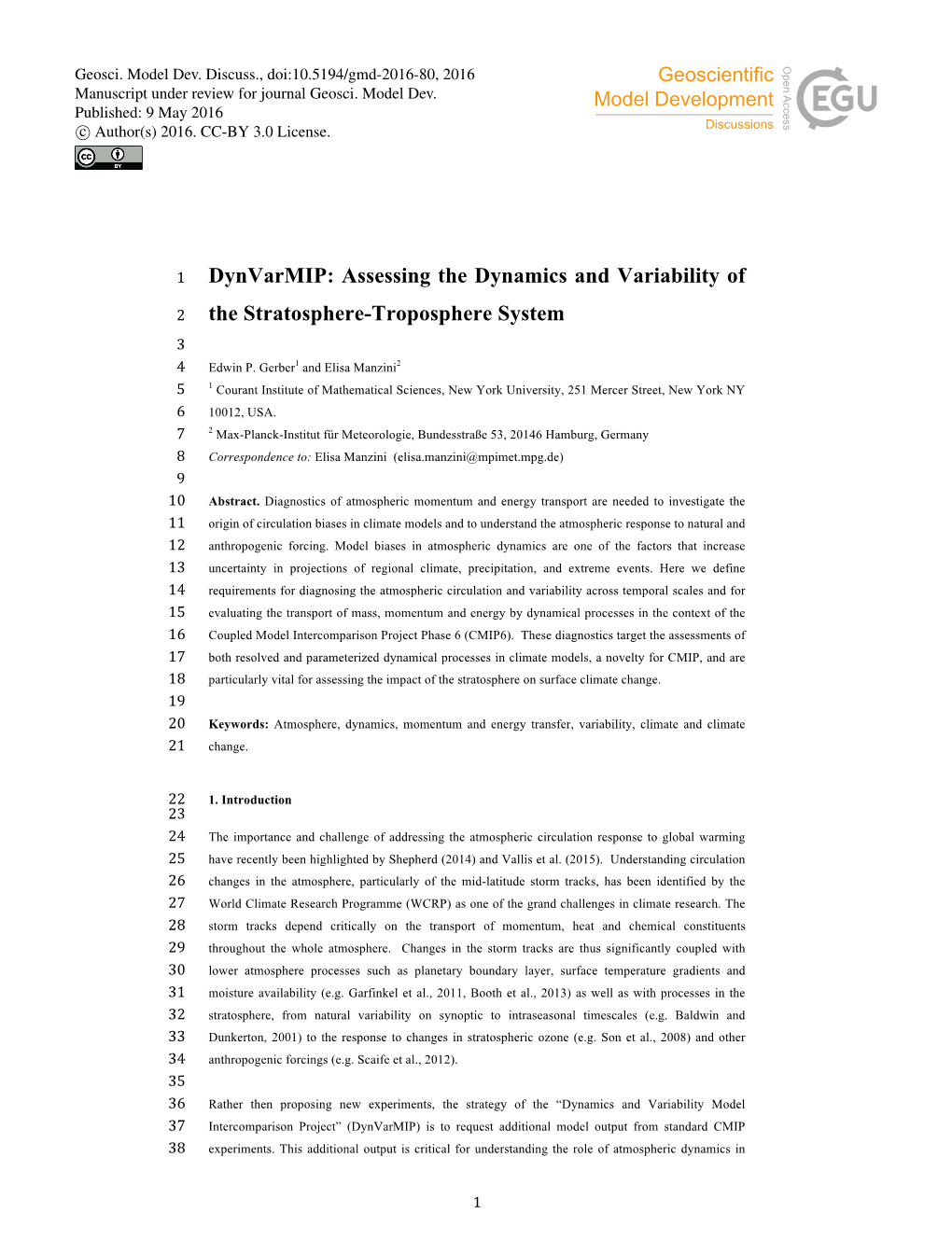 Dynvarmip: Assessing the Dynamics and Variability of the Stratosphere