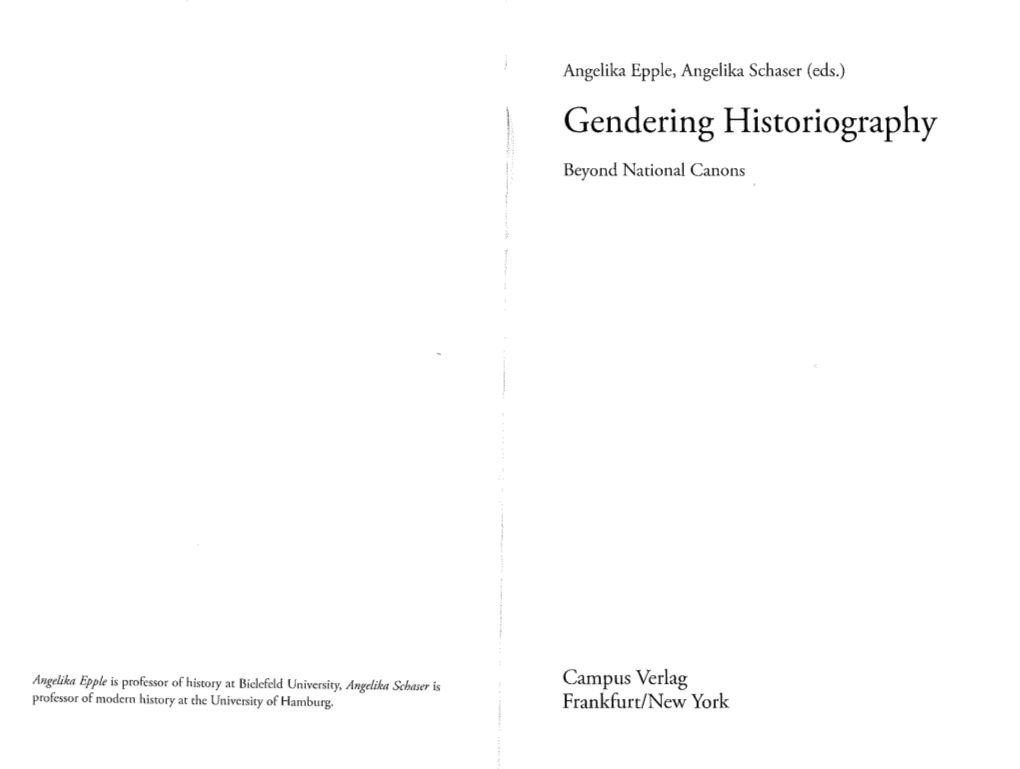 Gendering Historiography