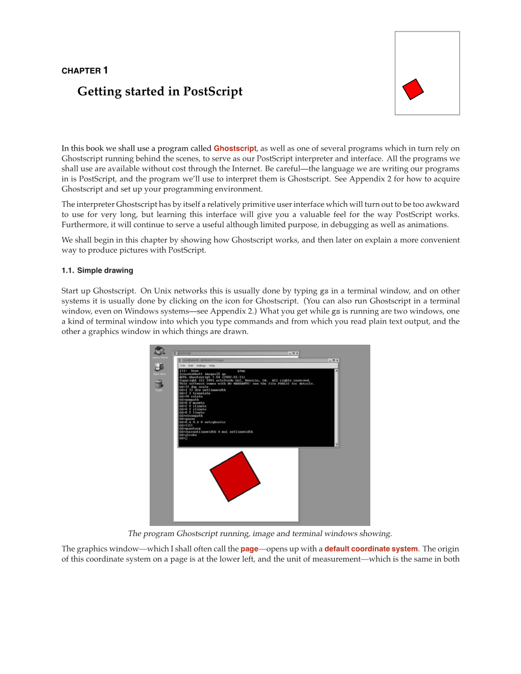 Getting Started in Postscript