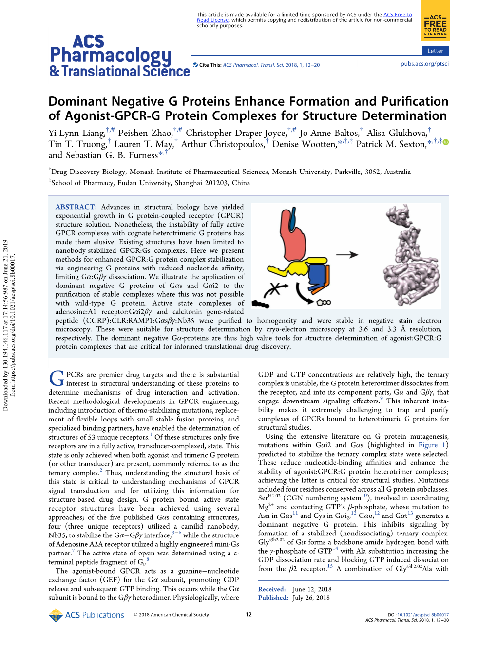 Dominant Negative G Proteins Enhance Formation and Purification