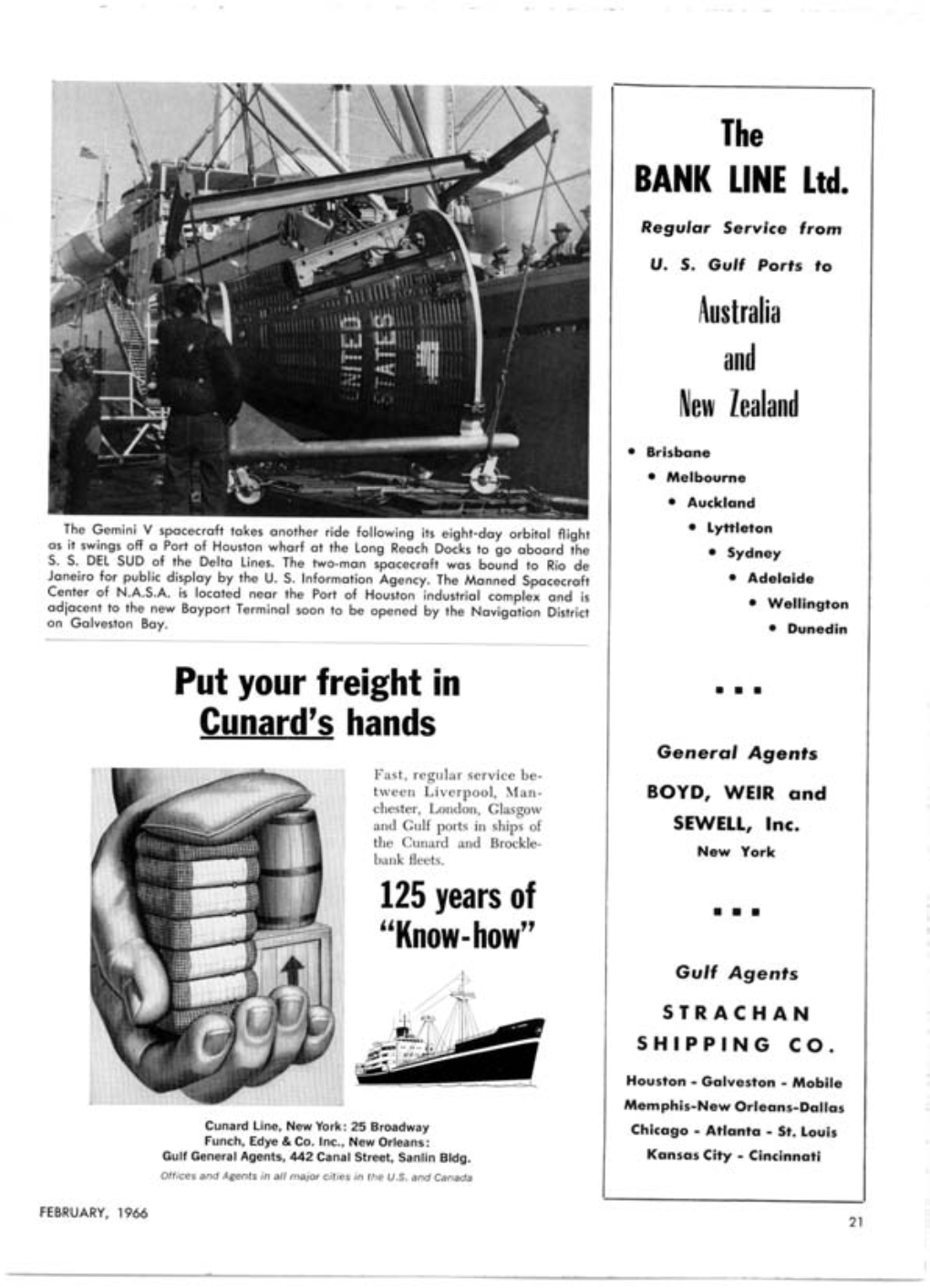 Put Your Freight in Cunard's Hands 125 Years Of