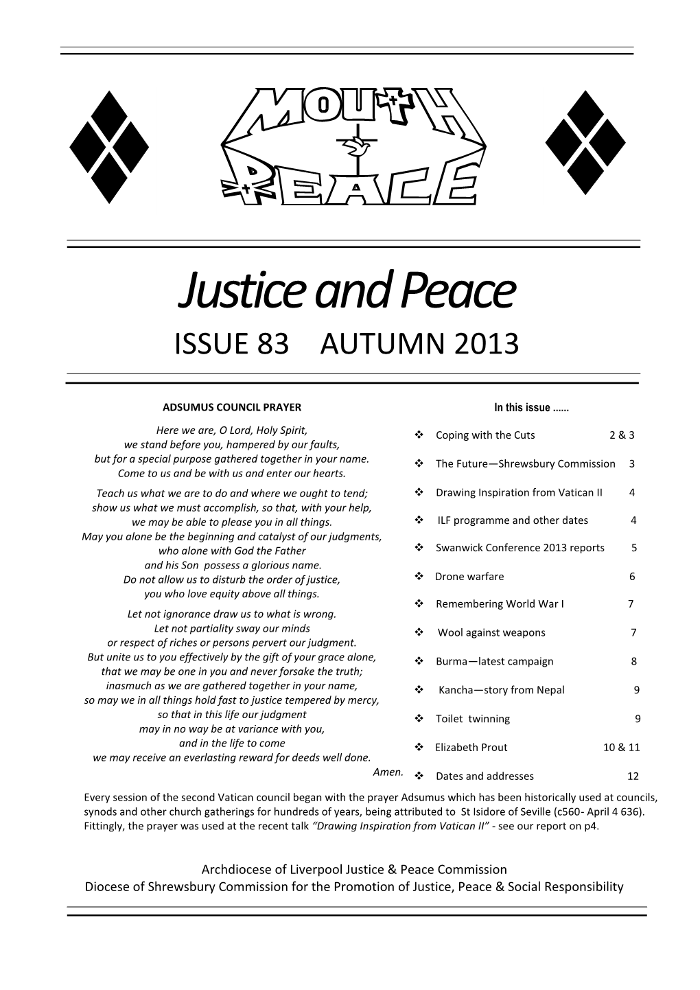 Mouthpeace Issue 83 Autumn 2013