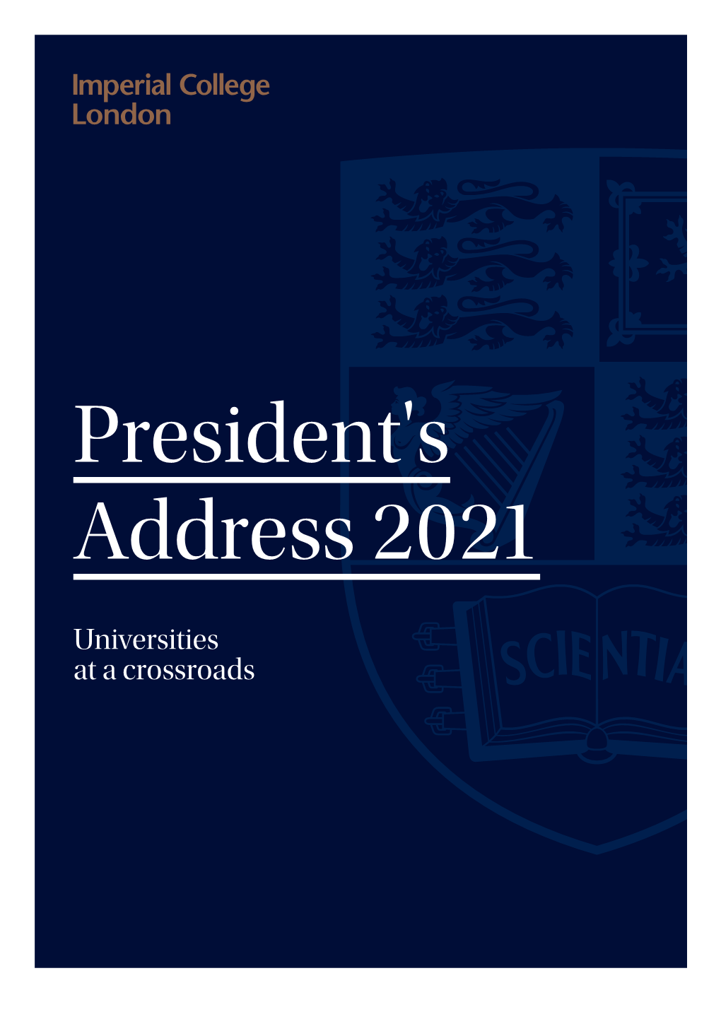 President's Address Booklet 2021 [Pdf]