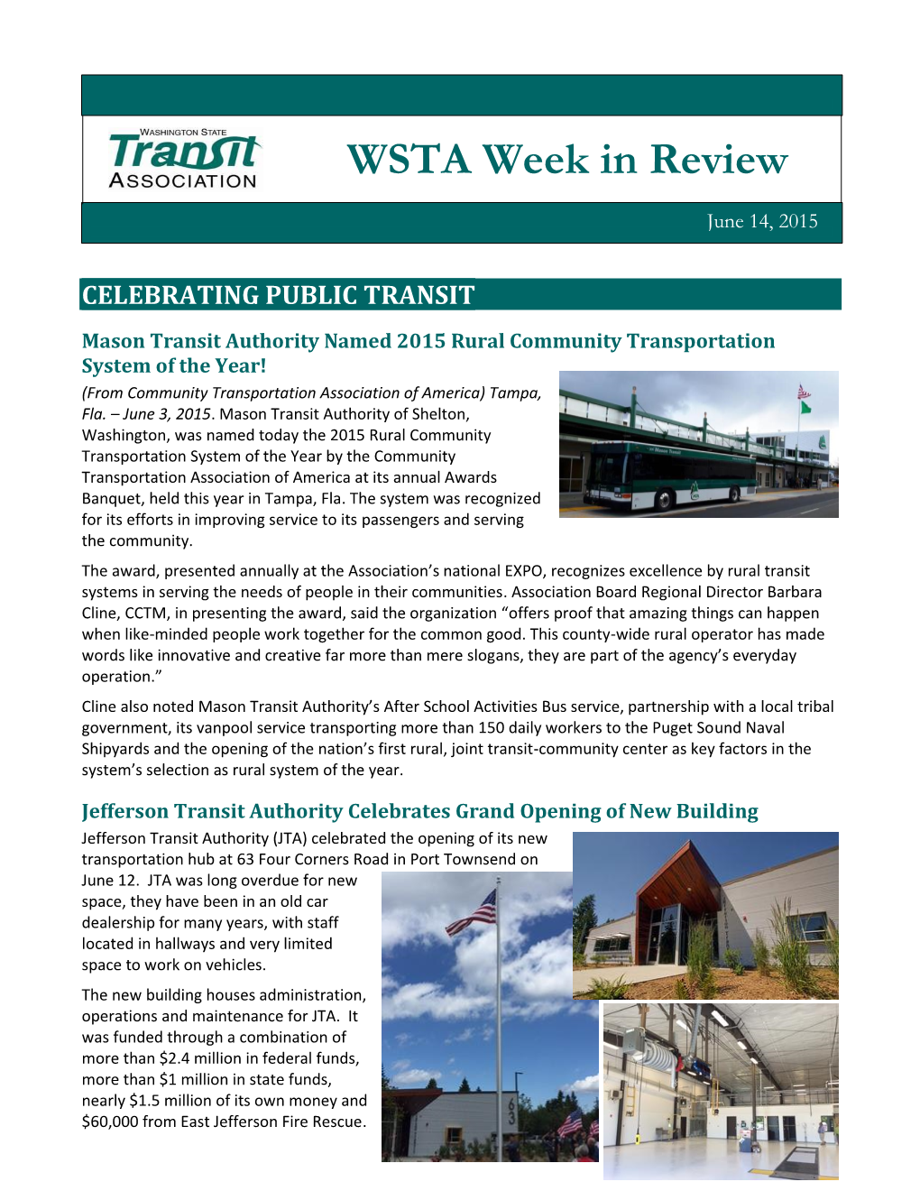 WSTA Week in Review