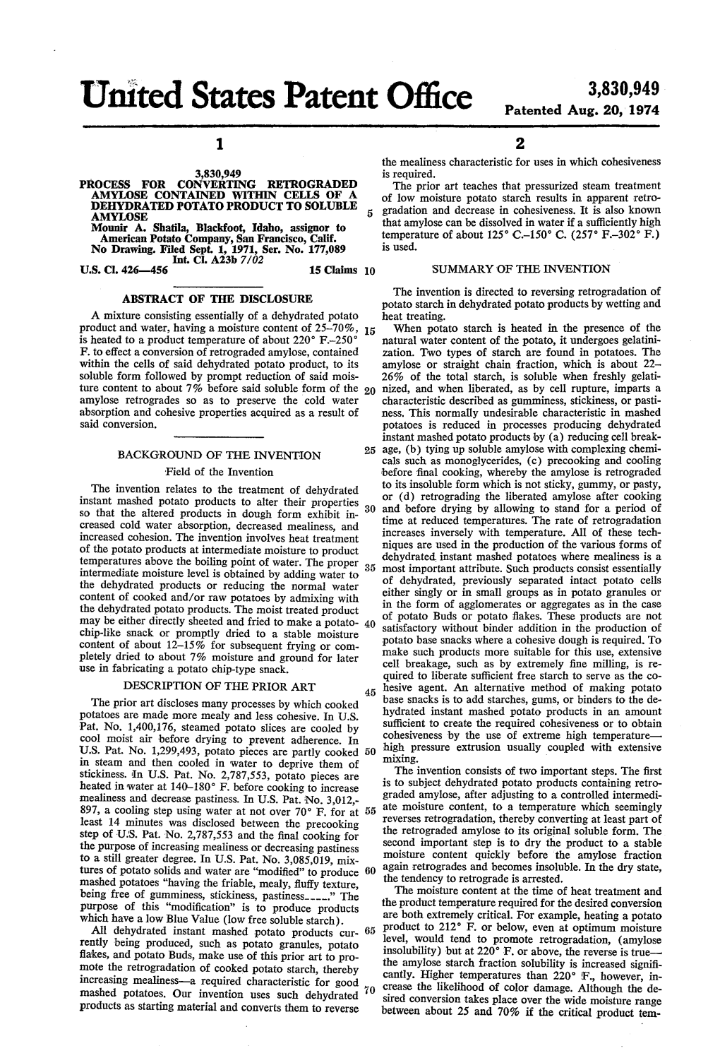 United States Patent 0 Rice Patented Aug